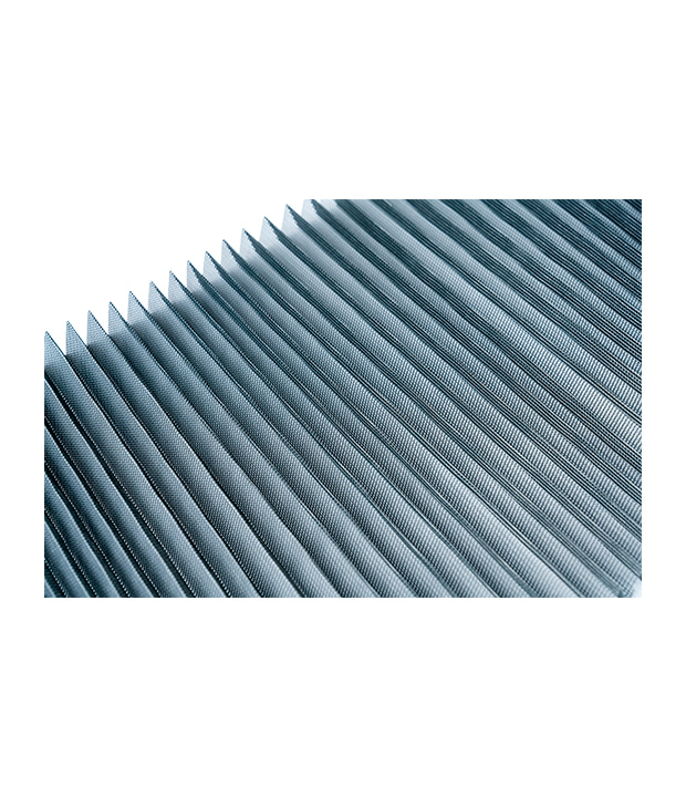 Polyester foldet mesh