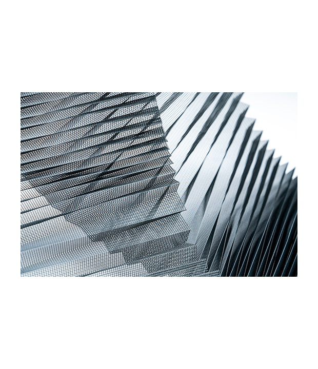Polyester foldet mesh